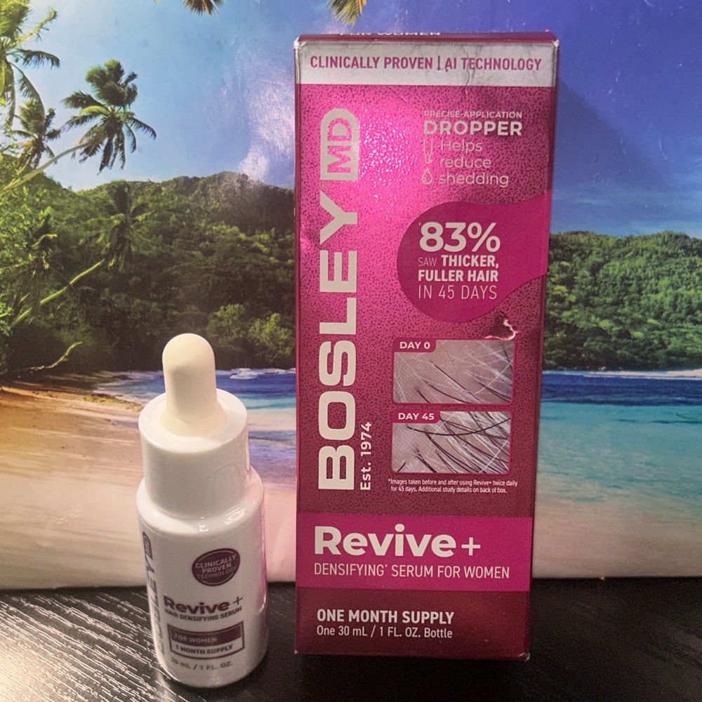 BosleyMD Revive+ Hair Densifying Serum for Women 1oz 30ml AI Technology New